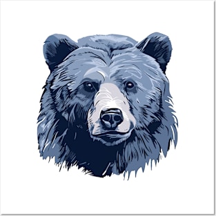 Grizzly Bear Animal Freedom World Wildlife Wonder Vector Graphic Posters and Art